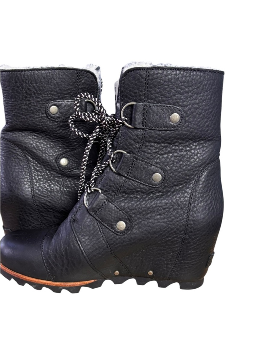 Sorel Joan of Arctic Wedge Mid Shearling Hidden Wedge Boots – Women’s Sz 8 - Picture 5 of 13